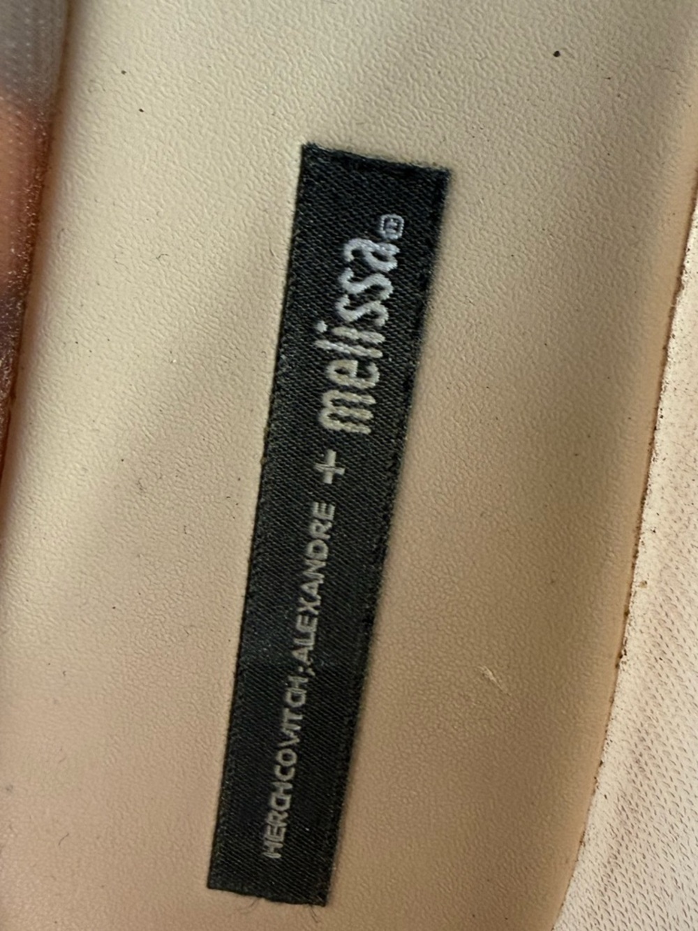 Melissa + Alexandre Herchcovitch Taupe Floral Jelly Ballet Flats - Picture 6 of 7